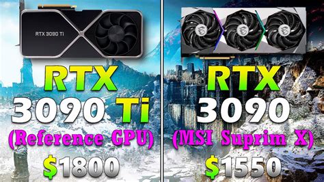 Rtx Ti Reference Gpu Vs Rtx Msi Suprim X Pc Gameplay