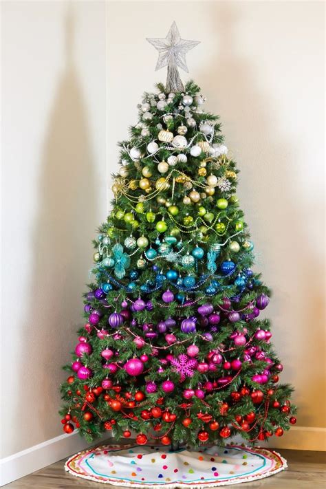 10+ Rainbow Decorated Christmas Tree