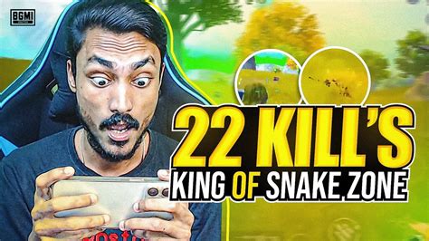 Solo 22 Kilss😱😎 In Snake🐍🐍 Lobby I Bgmi Funny Highlight Youtube