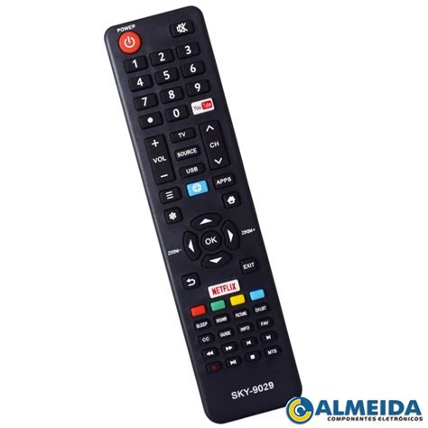 Componentes Eletrônicos Almeida Controle Lcd Semp Toshiba Netflix