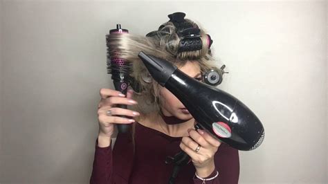 How To Blow Dry Wavy Curly Hair The Easiest Blowout Tutorial Youtube