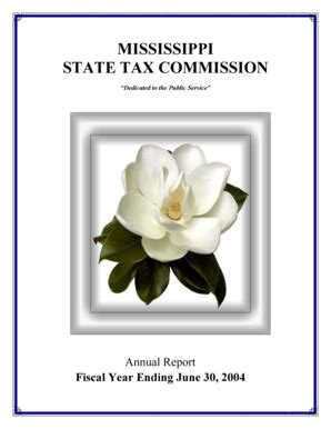 Fillable Online Dor Ms Mississippi State Tax Commission Mississippi