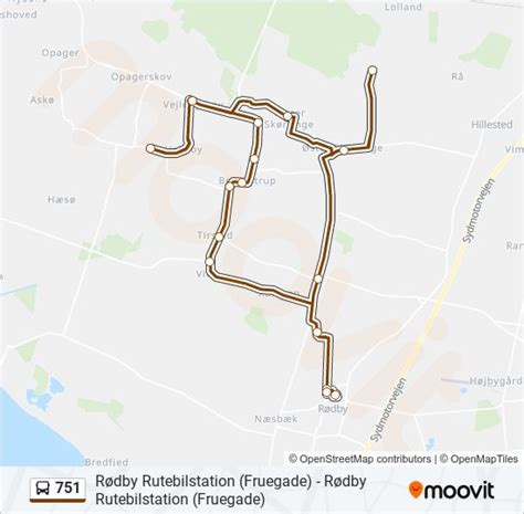 751 Route Schedules Stops Maps Rødby Rutebilstation Updated