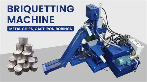 Metal Chips Briquetting Machine Steel Shavings Briquette Press YouTube