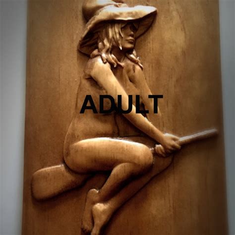 Nude Witch Wood Carving Etsy