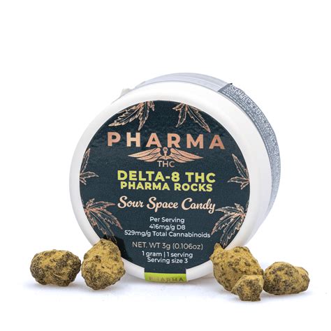 Shop Pharmacbd Delta 8 Thc Sour Space Candy Moonrocks 3 Gm Online