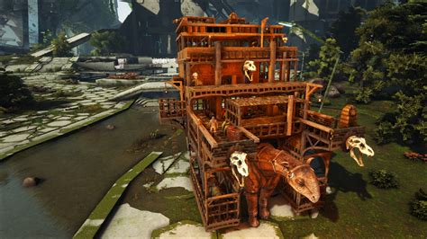 Paraceratherium platform base (modded) Desert Trader nomad base : r/ARK