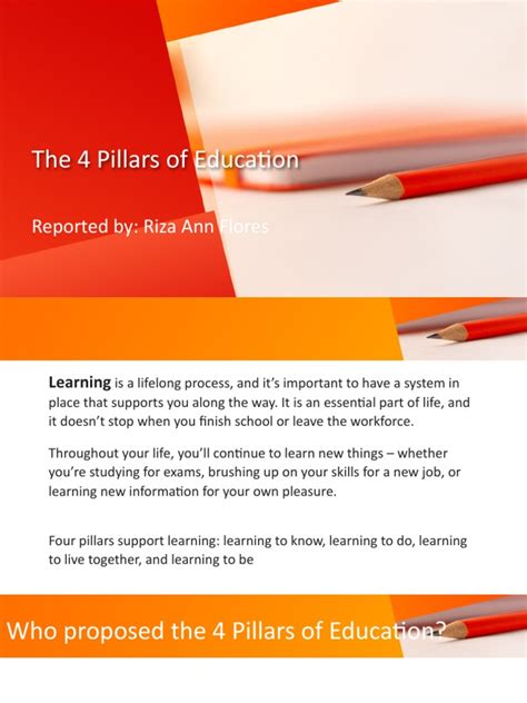 The 4 Pillars of Education | PDF | Learning | Knowledge