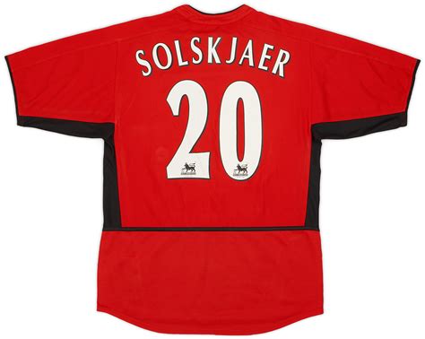 2002 04 Manchester United Home Shirt Solskjaer 20 8 10 S