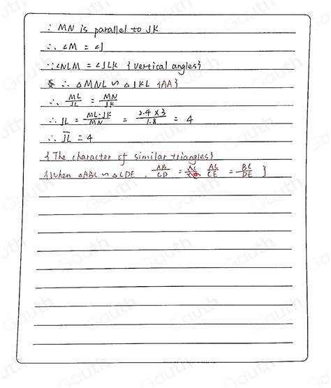 Solved In The Diagram Below Overline MN Is Parallel To Overline JK