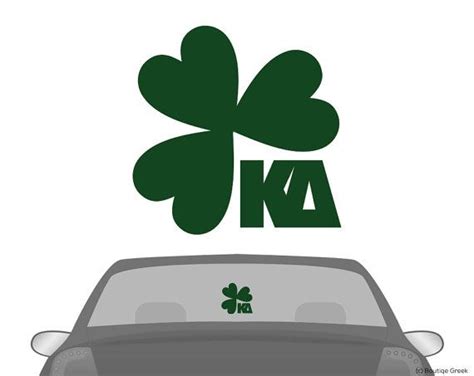 Kd Kappa Delta Shamrock Car Laptop Dorm Window Vinyl Sorority Decal