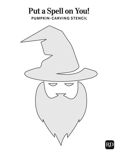 Wizard (Free Pumpkin Stencil - Pumpkin Pattern - Pumpkin Template ...