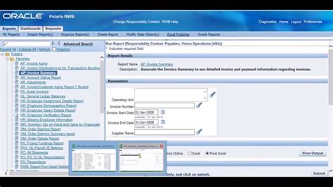 Oracle E Business Suite Ebs Reporting Using Reporting Workbench Output Options Overview