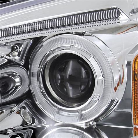 Acura Rsx Angel Eye Halo Led Projector Headlights Chrome