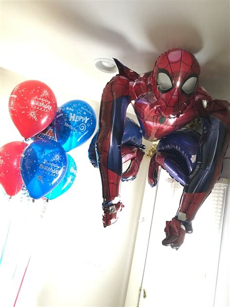 Spiderman Air Walker Foil Balloon Party Decoration Etsy