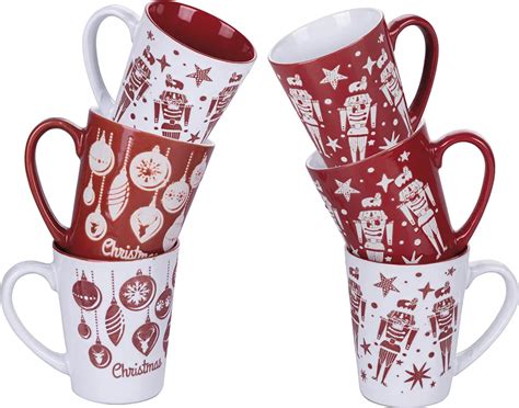 Galileo Set Tazzine Caff Natalizie Ml In Stoneware Santa S House