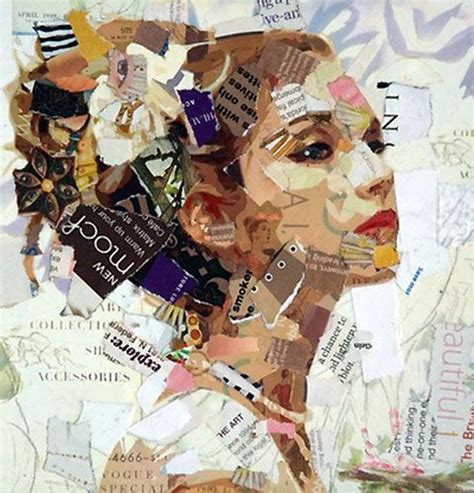 40 Exclusive Collage Portrait Art Works