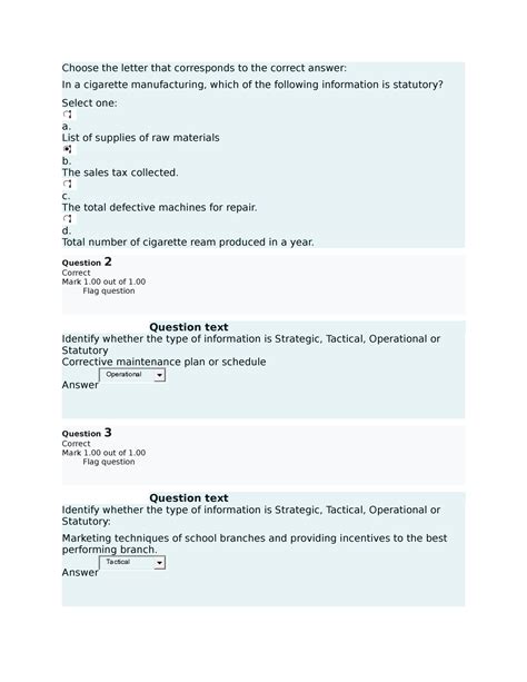 Oop Choose The Letter That Corresponds To The Correct Answer List Of