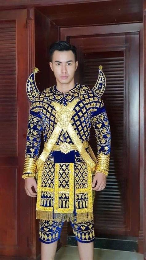 🇰🇭 Cambodia handsome man in traditional costume 🇰🇭 ️ Cambodia outfit# | ภาพประกอบ, ศิลปะ