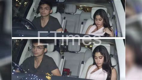 Janhvi Kapoor Makes Her First Ever Public Appearance With Rumoured Ex Boyfriend Shikhar Pahariya