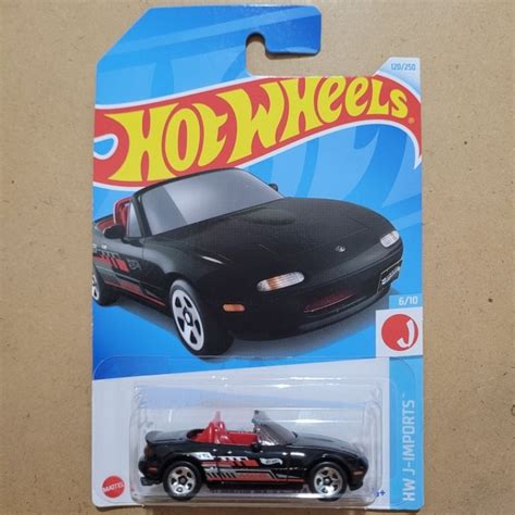 Jual Hot Wheels Mazda Mx Miata Hw J Imports Black Shopee