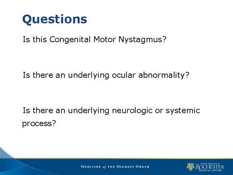 Pediatric Nystagmus Matthew D Gearinger Md Flaum Eye