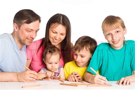 S D Familie Tegning Stock Foto Colourbox