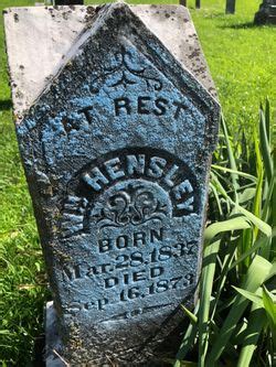 William Hensley Memorial Find A Grave