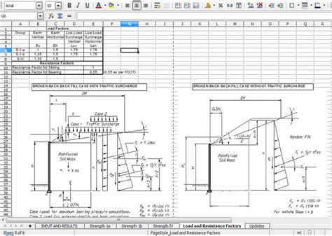 MSE Wall - LRFD External Stability Analysis Spreadsheet