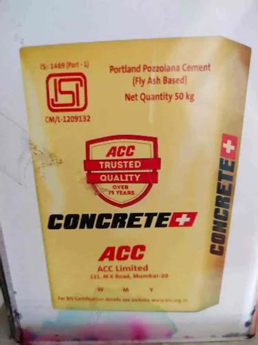 ACC Cement At Best Price INR 435 Bag From Gk Elite Infra ID 6591409