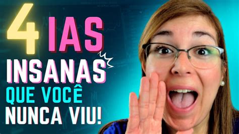 4 ferramentas INSANAS de IA que ECONOMIZAM horas de TRABALHO e que você