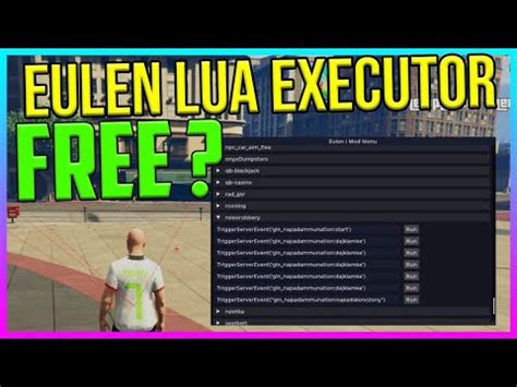 Eulen Cheats Lua Executor Cracked Fivem Mod Menu Youtube