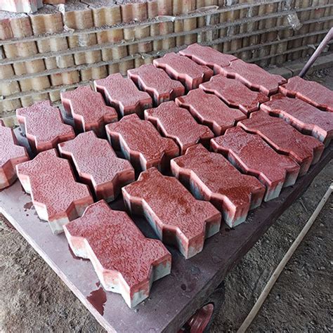 Mm Red Color Zigzag Paver Block Dry Density Grade First Class At