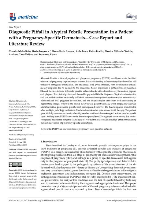 Pdf Diagnostic Pitfall In Atypical Febrile Presentation In A Patient