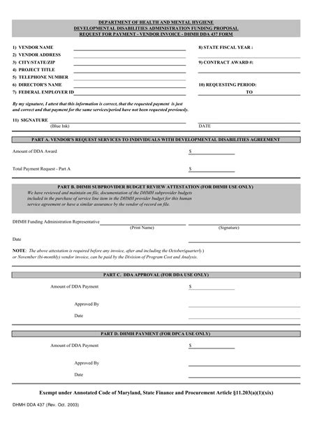 Form Dhmh Dda 437 ≡ Fill Out Printable PDF Forms Online