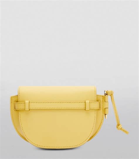 Womens Loewe Yellow Mini Gate Dual Cross Body Bag Harrods {countrycode}