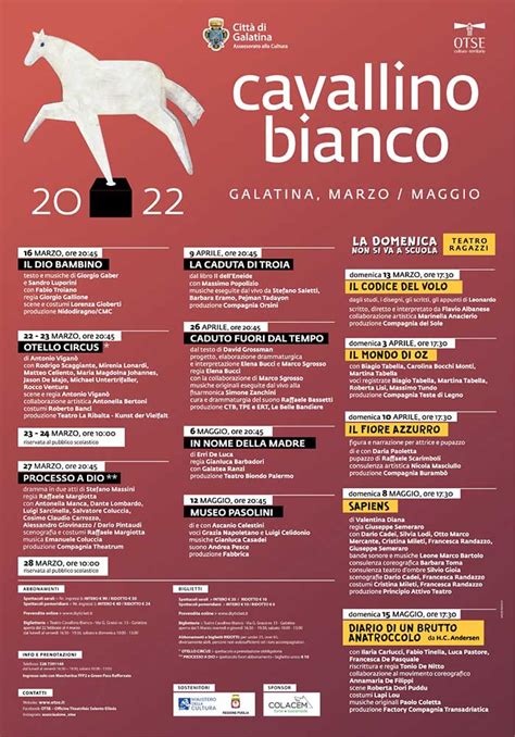 Il Teatro Cavallino Bianco Di Galatina Alza Il Sipario Su Una Nuova