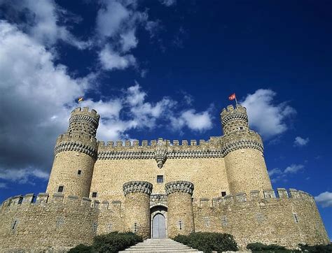 Spain Manzanares El Real New Castle Of Manzanares El