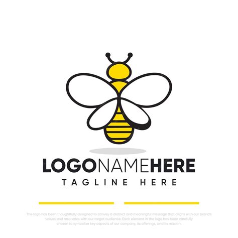 Premium Vector Honey Bee Free Vector Logo Design