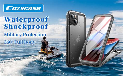 Cozycase For Iphone Waterproof Shockproof Case With Screen Camera