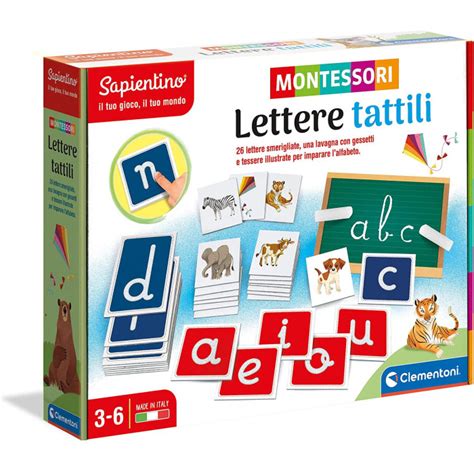 Sapientino Lettere Tattili Montessori Clementoni 16358