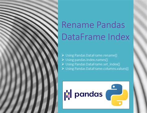 Pandas Rename Index Of Dataframe Spark By Examples