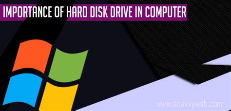 Importance Of Hard Disk Drive Uses And Roles A Savvy Web