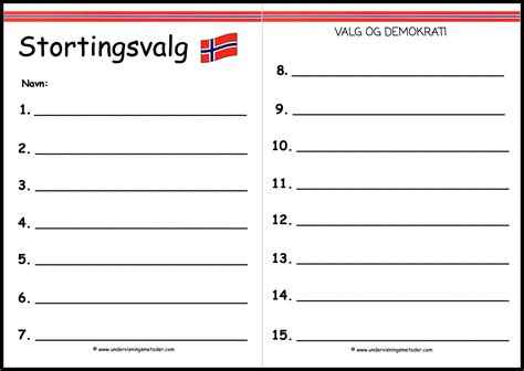 Valg Og Demokrati Undervisningsmetoder