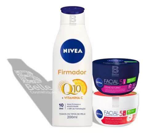 Nivea Firmador Q10 200ml Creme Nivea Antissinais Noturno