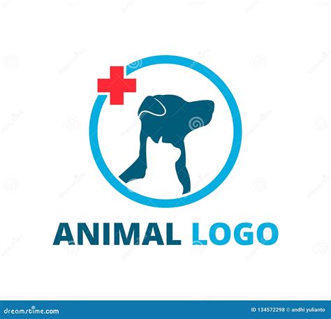 Dog Pet Vet Clinic Care Animal Vector Icon Logo Design Stock ...