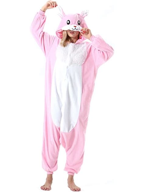 Pink Rabbit Onesie Onesie Pajamas