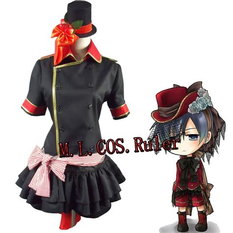 Black Butler Ciel Phantomhive Dress Cosplay Costume Deluxe Full Set