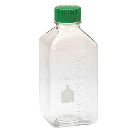 Square Media Bottles PET 1000mL Quality Biological