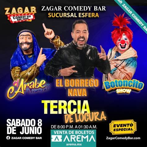 Tercia De Locura En Zagar Comedy Bar Esfera Arema Ticket